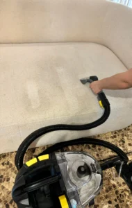 Limpieza de colchón con máquina de vapor