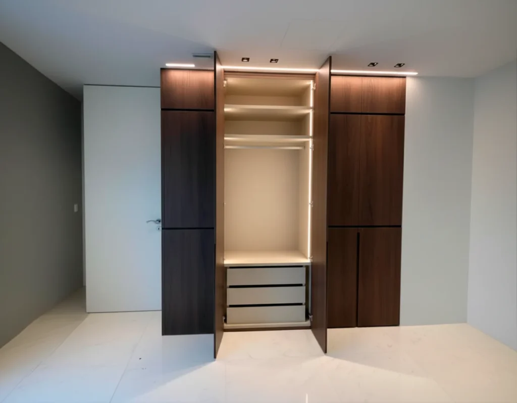 instalación closet marron